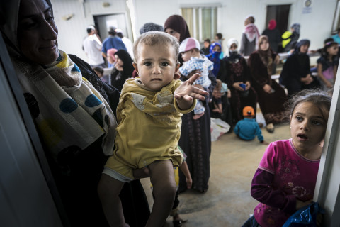 Um fjórir af hverjum fimm sem búa í Zaatari flóttamannabúðunum í Jórdaníu eru konur og börn.