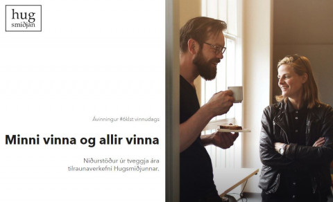 Eftir tvö ár með styttri vinnuviku hefur Hugsmiðjan sett niðurstöður sínar fram á myndrænan hátt.