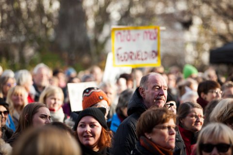 Konur hafa gengið út sex sinnum með sambærilegum hætti og gert verður 24. október næstkomandi.