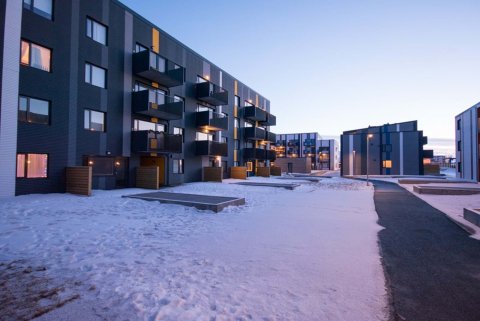 Íbúðir Bjargs við Móaveg í Grafarvogi eru nú óðum að fyllast. Mynd/ÍAV