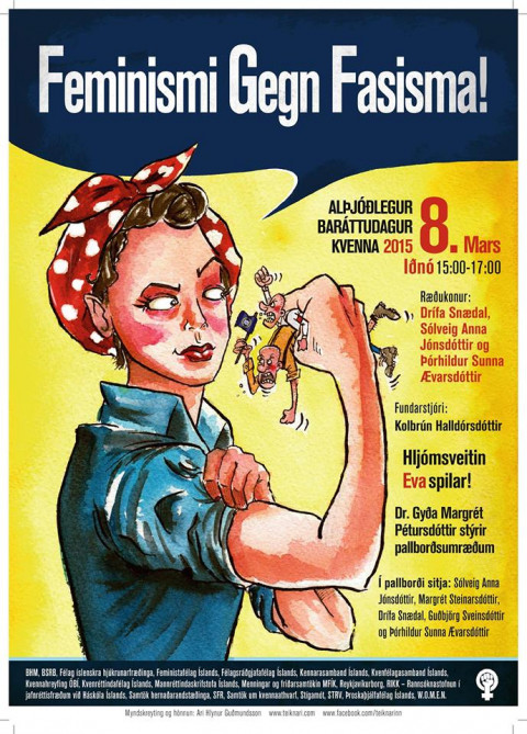 Opnir fundir í tilefni af alþjóðlegum baráttudegi kvenna