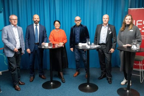 Magnus Gissler framkvæmdastjóri NFS, Mattias Dahl aðstoðarframkvæmdastjóri sænsku Samtaka atvinnulíf…