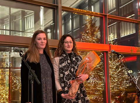 Marta Jónsdóttir, formaður Sfk, og Sonja Ýr, formaður BSRB