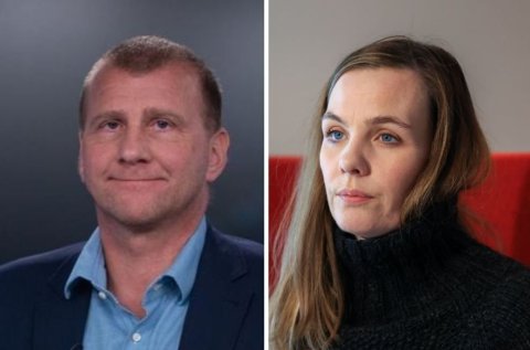 Fjölnir Sæmundsson, varaformaður BSRB og lögreglumaður og Sonja Ýr Þorbergsdóttir, formaður BSRB