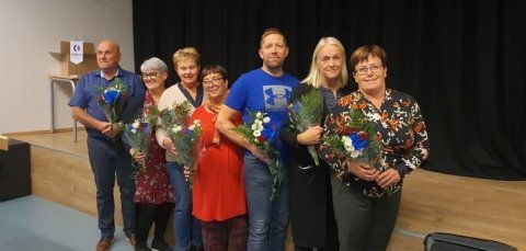 Fráfarandi stjórn STAF: Björgúlfur formaður (t.v.), Þorgerður, Jóna Katrín, Þórdís, Sigurjón, Sigurb…