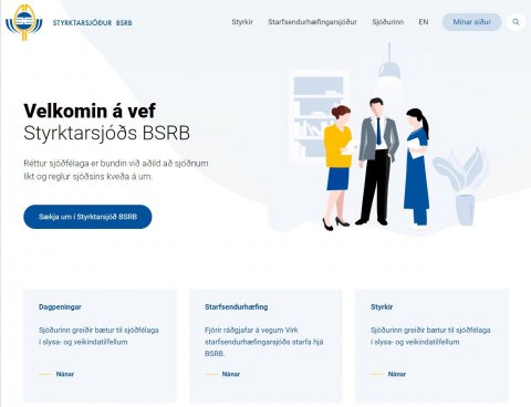 Nýr vefur Styrktarsjóðs BSRB er aðgengilegur og auðvelt að finna þar upplýsingar og hafa samband.