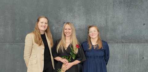 Á myndinni eru frá vinstri: Kristín Heba Gísladóttir, framkvæmdastjóri Vörðu, Berglind Hólm Ragnarsd…